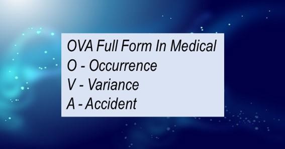 OVA Full Form In Medical 